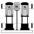 gruppi booster autoclave inverter a due pompe verticali multistadio silenziose
