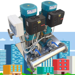 XP- Gruppi aumento pressione due (2) pompe asse verticale