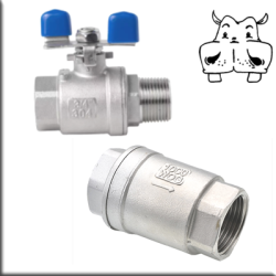 Valvole e rubinetti a galleggiante in acciaio inox