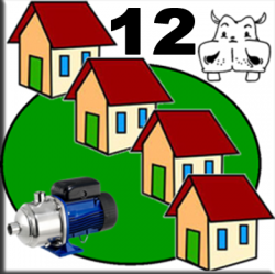 Pompe autoclavi complete per 12 abitazioni + giardino