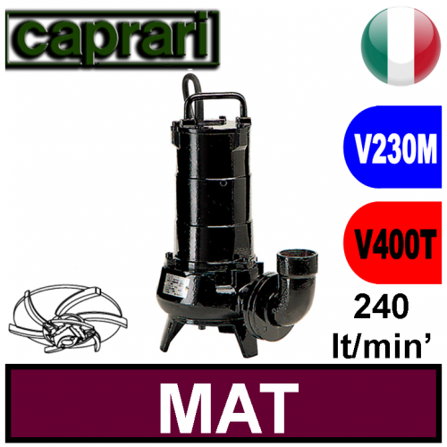 Pos.01 Caprari Elettropompa Pompa Sommersa per fognature MAT triturante