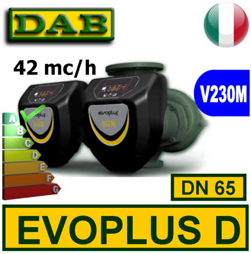 Circolatore gemellare elettronico Dab Evoplus D (doppio) DN65 2