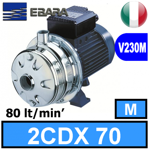 Elettropompe Bigiranti inox Ebara 2CDXM 70
