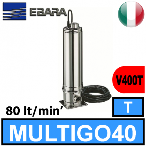 Elettropompe Multistadio Verticali Silenziose Ebara MULTIGO 40T 2
