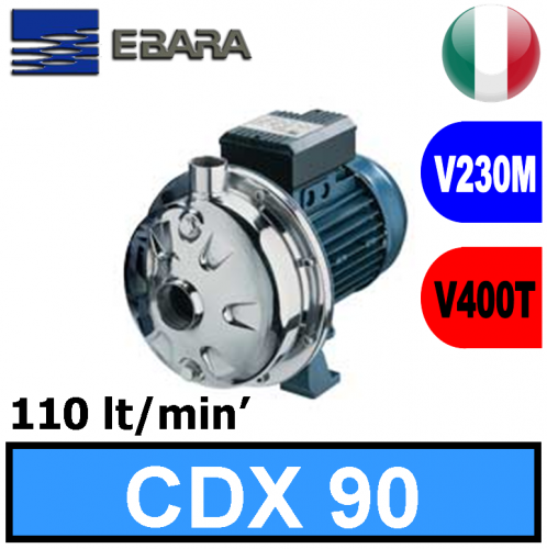 Elettropompa monogirante inox Ebara CDX 90