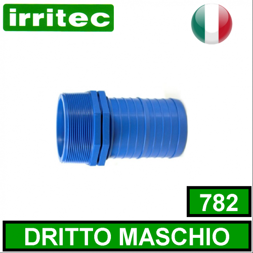 Raccordo art.782 maschio per Flat hose Irritec
