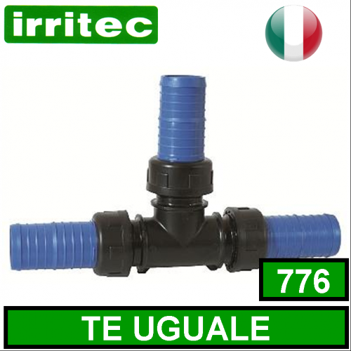 Raccordo art.776 Tee uguale per Flat hose Irritec
