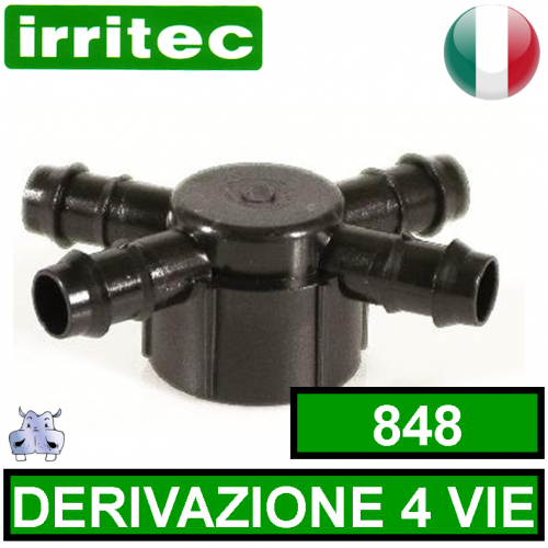 Raccordo Derivazione 4 uscite Irritec art.848