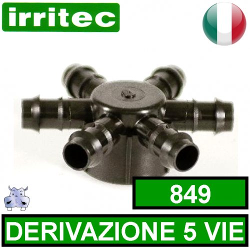Raccordo Derivazione 5 uscite Irritec art.849