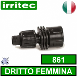 Raccordo Dritto Femmina Irritec Art.861