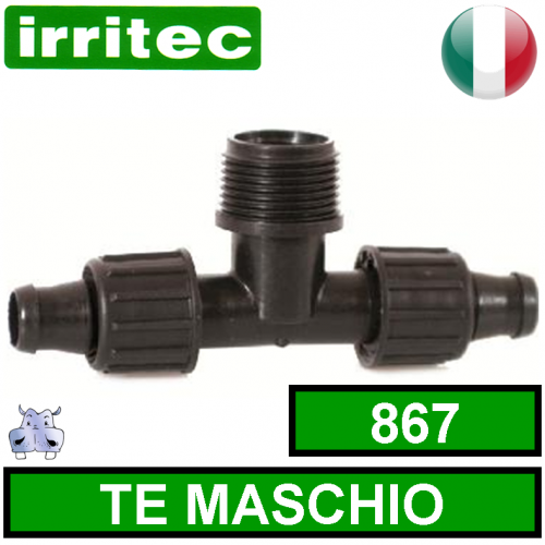 Raccordo Te filettato maschio Irritec Art.867