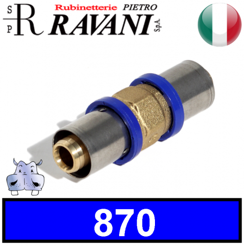 Raccordo Manicotto a pressare Ravani