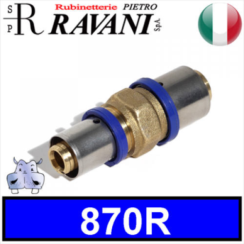 Raccordo Manicotto Ridotto a pressare Ravani