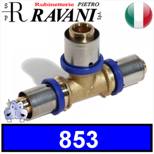 Raccordo T Ridotta a pressare Ravani