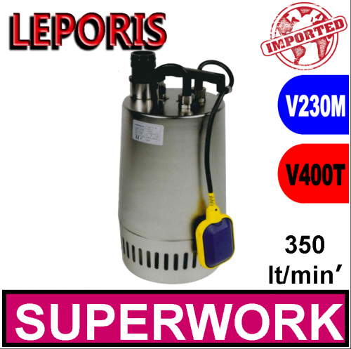 Leporis Elettropompa sommersa per drenaggio SUPERWORK 2