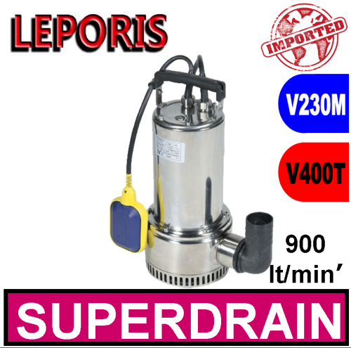 Leporis Elettropompa sommersa per drenaggio SUPERDRAIN 2