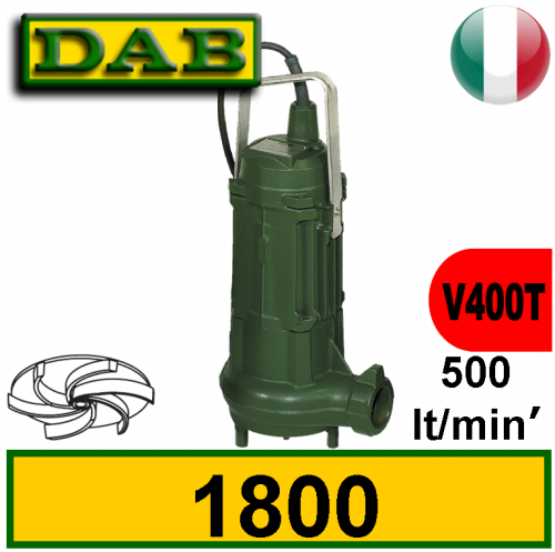 Dab Elettropompa sommersa per fognature Feka 1800 (V400T) 2