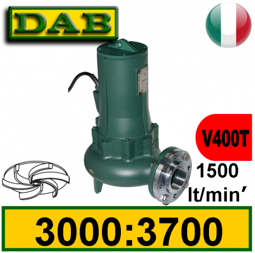 Dab Elettropompa sommersa per fognature Feka 3000:3700 (V400T) 2