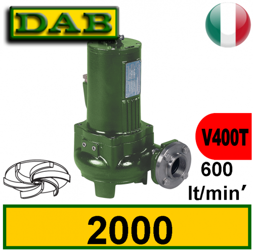 Dab Elettropompa sommersa per fognature Feka 2000 (V400T) 2