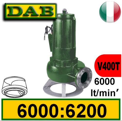 Dab Elettropompa sommersa per fognature Feka 6000:6200 (V400T) 2