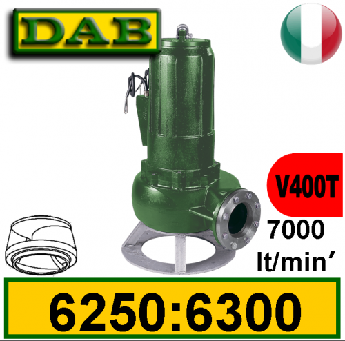 Dab Elettropompa sommersa per fognature Feka 6250:6300 (V400T) 2