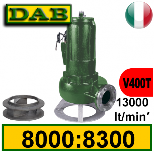 Dab Elettropompa sommersa per fognature Feka 8000:8300 (V400T) 2