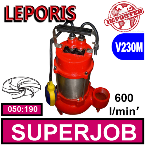 LEPORIS Sommersa per fognature SUPERJOB 050:190 2