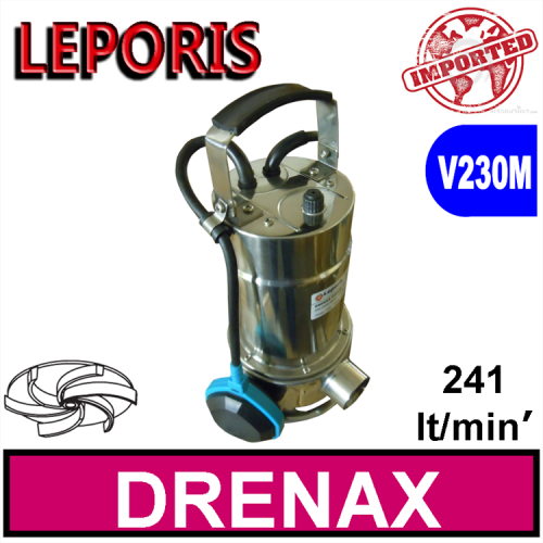 LEPORIS Sommersa per fognature DRENAX 2