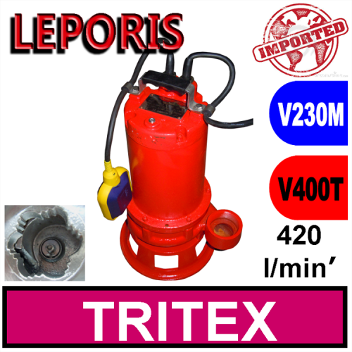 Leporis Elettropompa sommersa triturante TRITEX per fognature e reflui, dispositivo trituratore con tagliente in widia 2