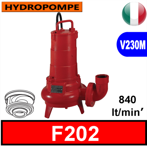 HYDROPOMPE F202 - Pompa sommersa per fognature e acque sporche 2