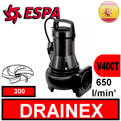Espa Sommersa per fognature DRAINEX 300 (V400T) 2