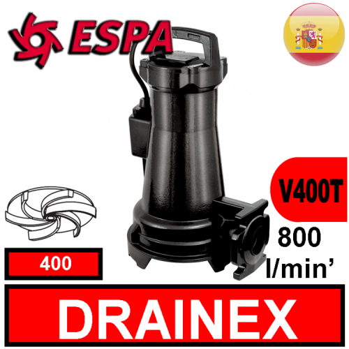 Espa Sommersa per fognature DRAINEX 400 (V400T) 2