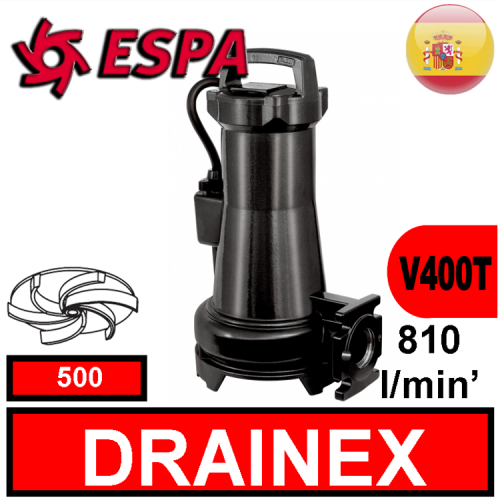 Espa Sommersa per fognature DRAINEX 500 (V400T) 2
