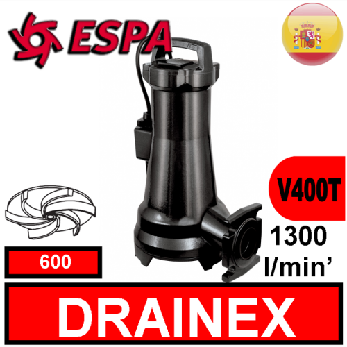 Espa Sommersa per fognature DRAINEX 600  (V400T) 2