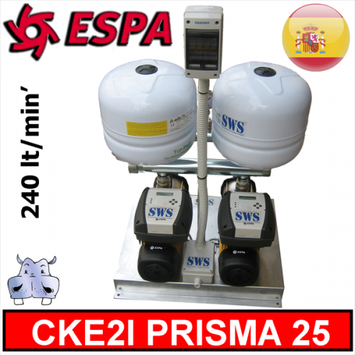 Espa - Gruppo elettropompe ad asse orizzontale sotto inverter  CKE2I.PRISMA.25
