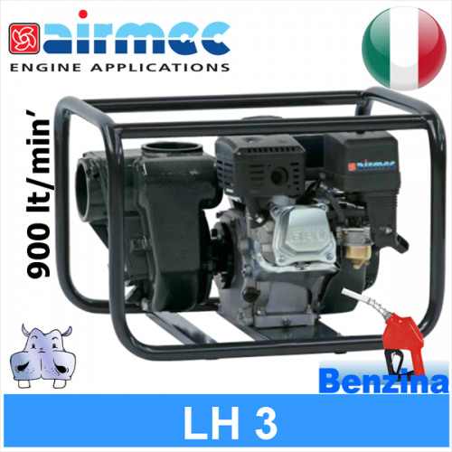 Airmec motopompa a benzina LH 3 per acque pulite o sporche