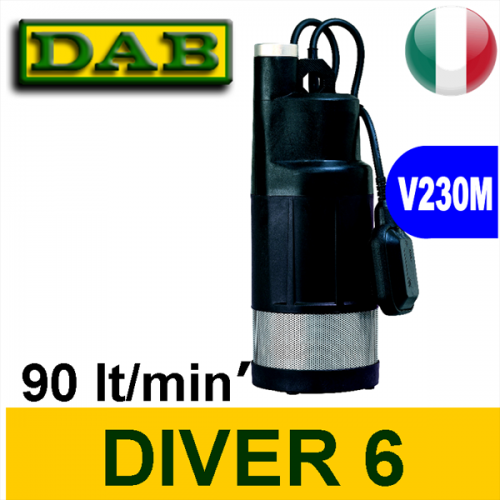 Dab Pompa Sommersa Immersione monoblocco DIVER 6
