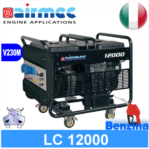 Generatore Gruppo Elettrogeno a benzina Airmec LC12000 8,5KW 8500W con avviamento elettirco