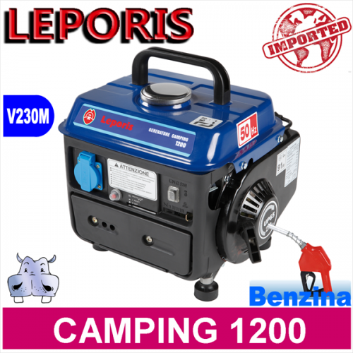 Generatore a miscela, CAMPING 1200 Gruppo Elettrogeno 650W