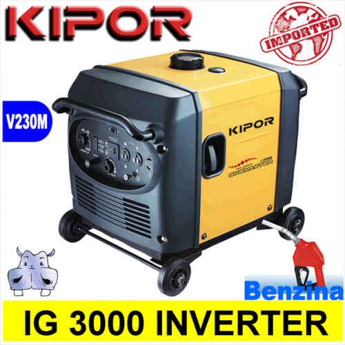 Generatore di corrente Gruppo Elettrogeno inverter a benzina, Kipor IG 3000 2,52KW 2520W TRASPORTABILE