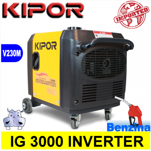 Generatore di corrente Gruppo Elettrogeno inverter a benzina, Kipor IG 3000  2,52KW 2520W TRASPORTABILE Kipor - Generatori di corrente