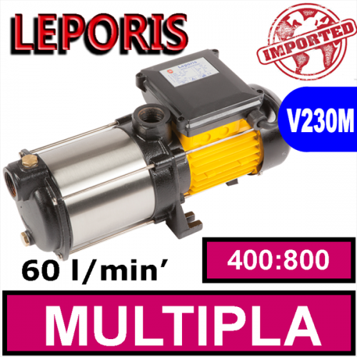 Elettropompa multistadio silenziosa Leporis MULTIPLA 400:800