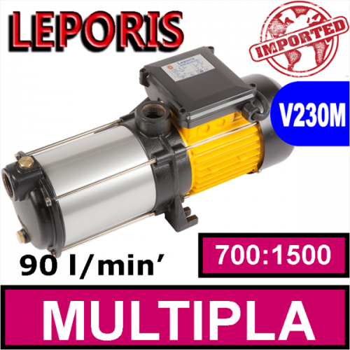 Elettropompa multistadio silenziosa Leporis MULTIPLA 700:1500