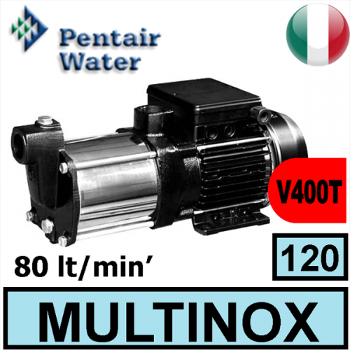 Elettropompa multistadio silenziosa Pentair MULTINOX 120 T 2