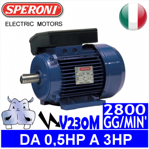Speroni - Motori elettrici V230M 2 POLI 2800 GG.MIN Forma B3