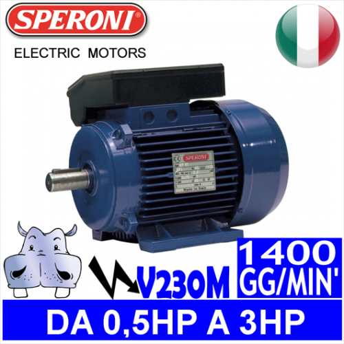 Speroni - Motori elettrici V230M 4 POLI 1400 GG.MIN Forma B3