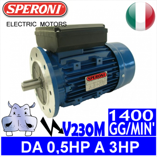 Speroni - Motori elettrici V230M 4 POLI 1400 GG.MIN Forma B5
