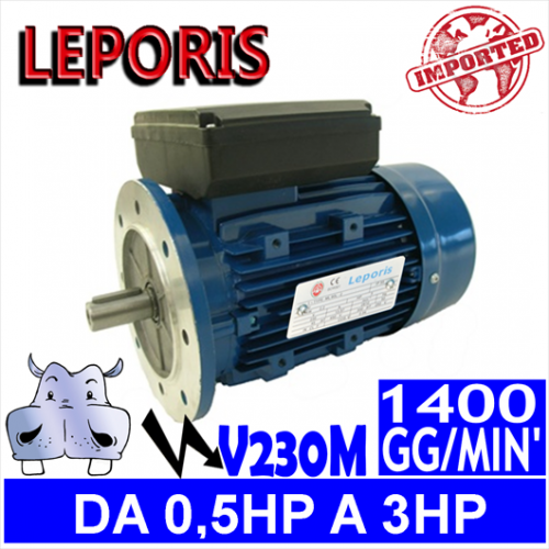 Leporis - Motori elettrici V230M 4 POLI 1400 GG.MIN Forma B5