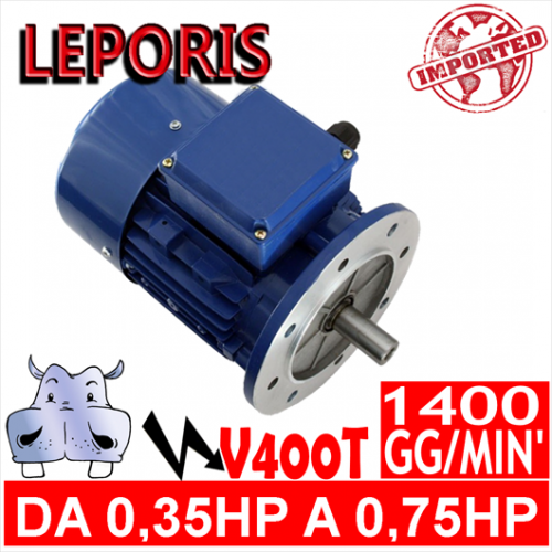 Leporis - Motori elettrici V400T 4 POLI 1400 GG.MIN Forma B5