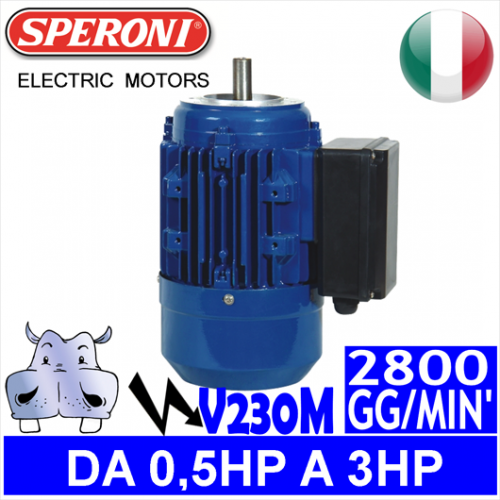 Speroni - Motori elettrici V230M 2 POLI 2800 GG.MIN Forma B14